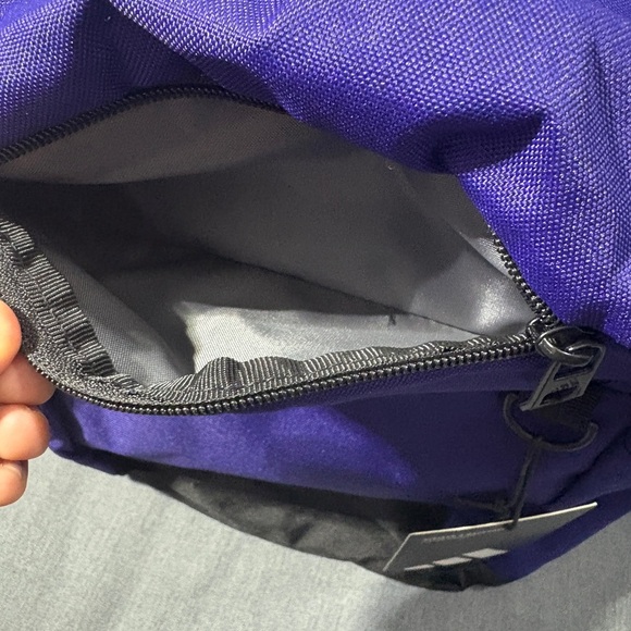 Adidas Men's Backpack in Vibrant Purple and Black - Picture 3 of 9